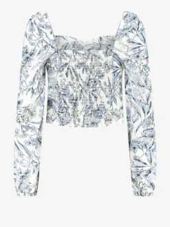 Blouse met bloemen print