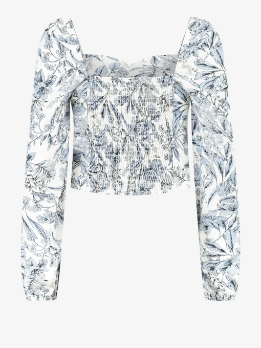 Blouse met bloemen print