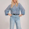 Blouse met dierenprint