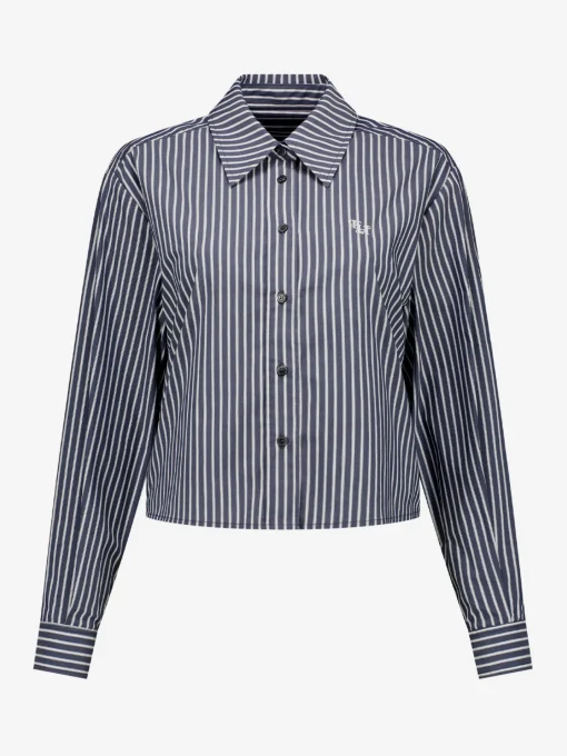 Blouse met logo patroon