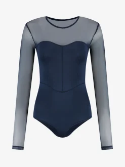 Body met mesh mouwen