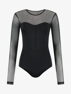 Body met mesh mouwen