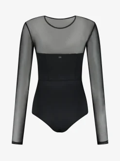 Body met mesh mouwen