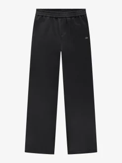 Broek met elastische tailleband en split