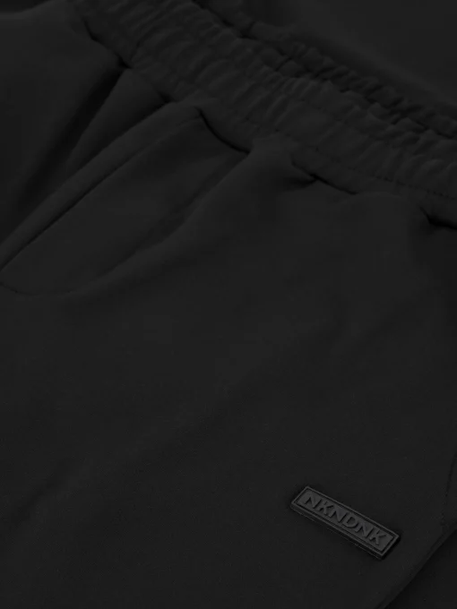 Broek met elastische tailleband en koord