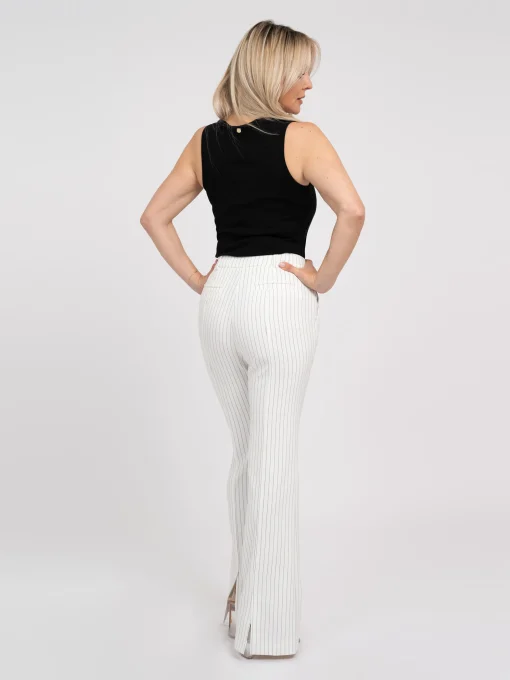 Broek met krijtstreep