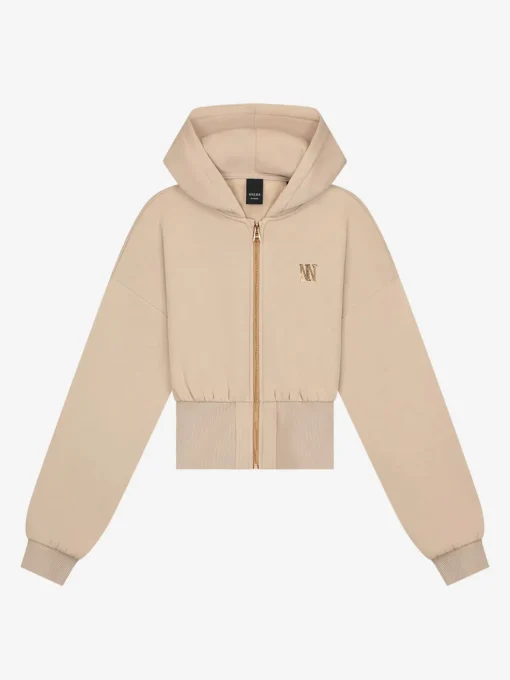 Cardigan met pailletten logo