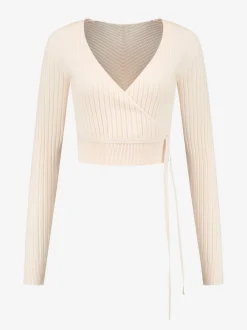Cardigan met strikkoord