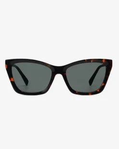 Cat-eye zonnebril met acetaat montuur