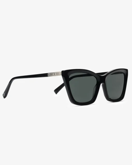 Cat-eye zonnebril met acetaat montuur