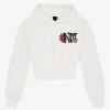 Cropped hoodie met logo