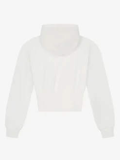 Cropped hoodie met logo