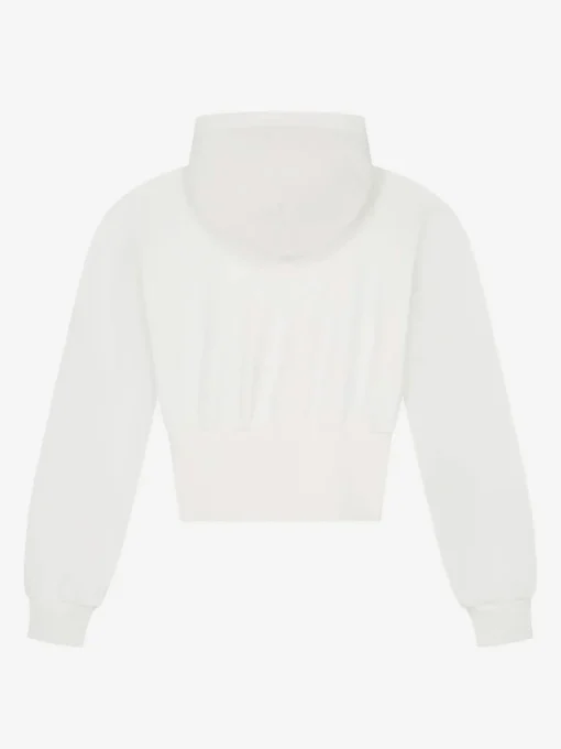 Cropped hoodie met logo
