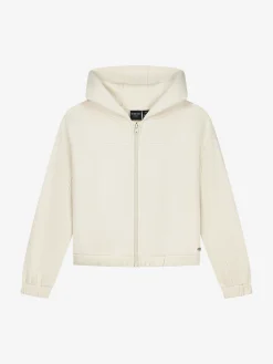 Cropped hoodie met ritssluiting
