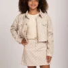 Cropped jack met logo print