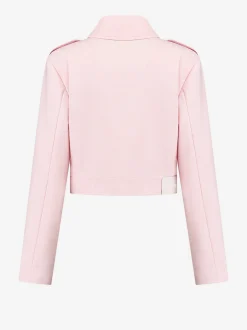 Cropped jacket met FH knopen