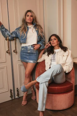 Cropped Metallic jacket