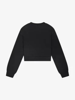 Cropped sweater met glinsterende studs
