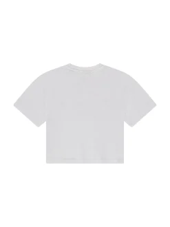 Cropped T-shirt met grafisch NIK&NIK logo