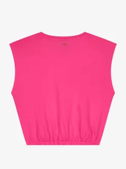 Cropped T-shirt met logo