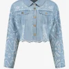 Denim jacket met embroidery