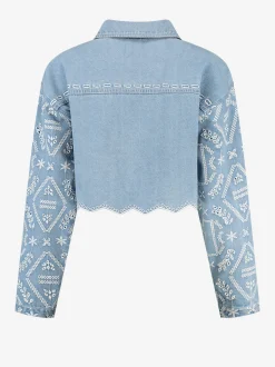 Denim jacket met embroidery