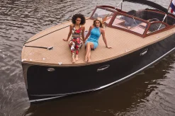 Denim jurk met turtleneck