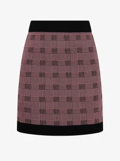 Fitted geruite rok