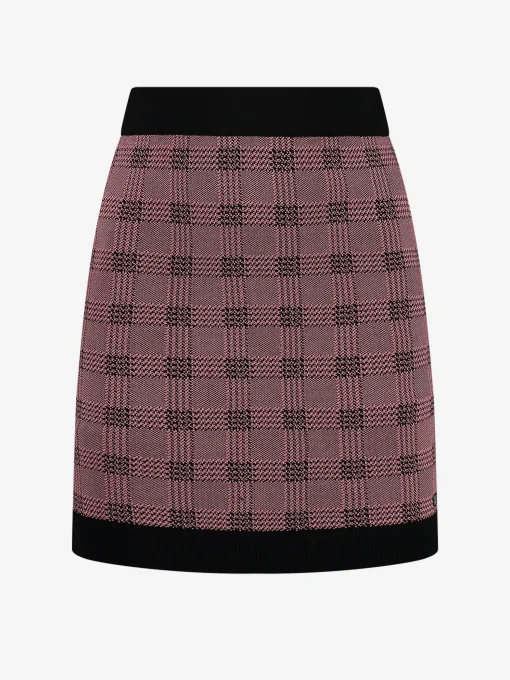 Fitted geruite rok