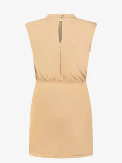 Fitted jurk met knopen