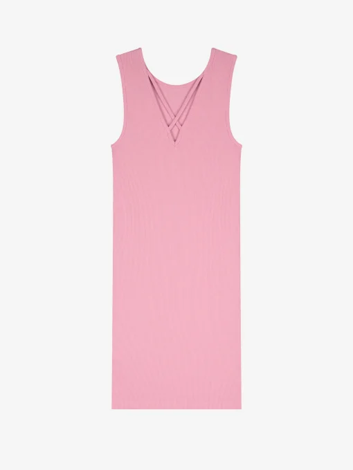 Fitted rib dress