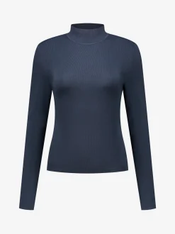 Fitted top met col