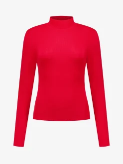 Fitted top met col