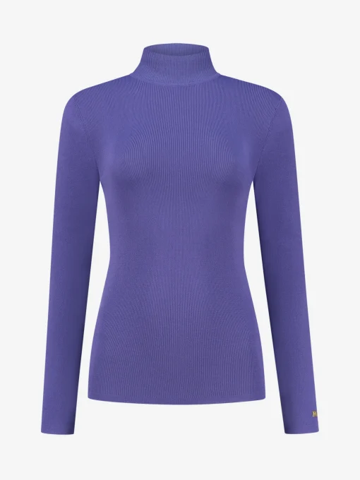 Fitted top met col