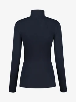 Fitted top met col