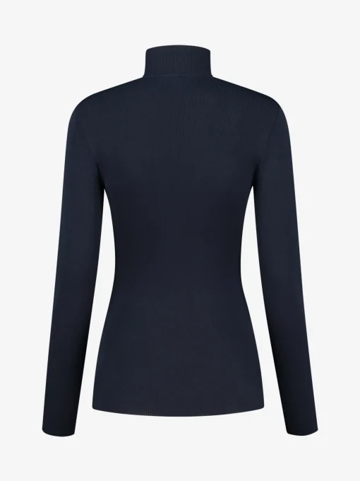 Fitted top met col