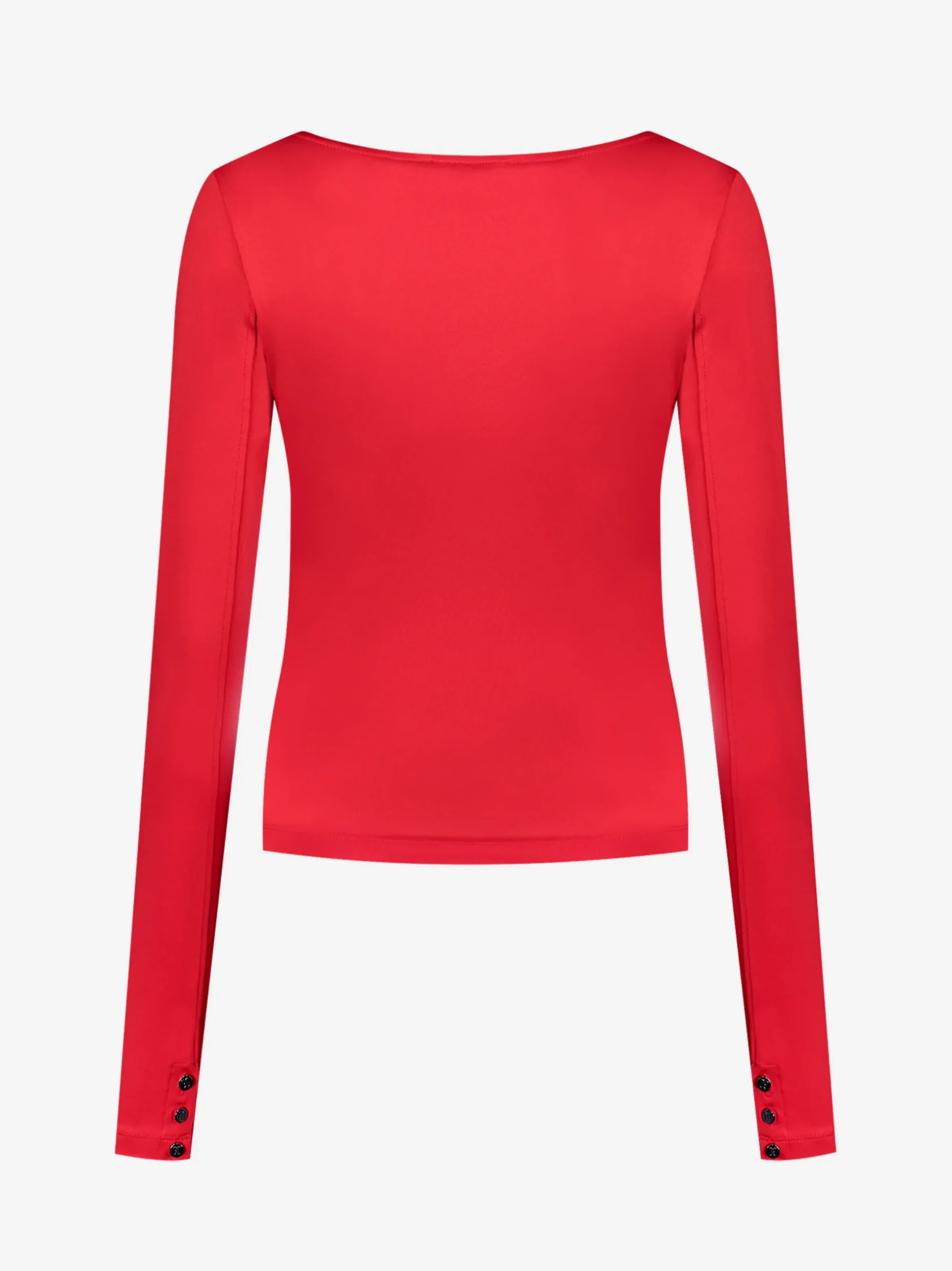 Fitted top with square neckline
