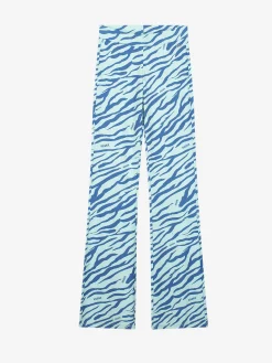 Flared broek met zebra print