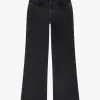 Flared jeans met studs aan zijkant