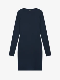 Geribbelde jurk met open detail