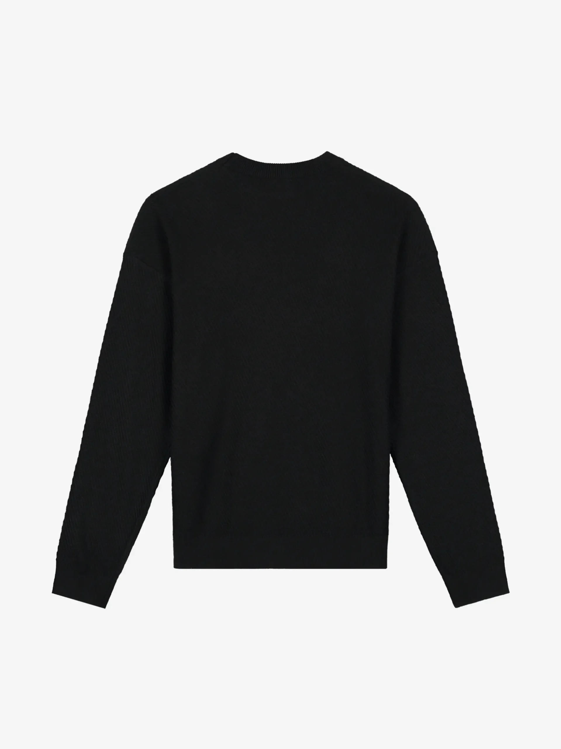 Geribbelde trui met logo