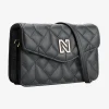 Gewatteerde schoudertas met N-logo