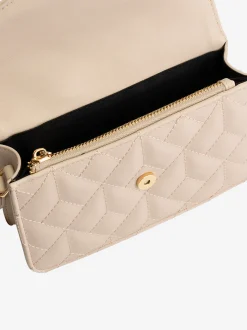 Gewatteerde schoudertas met N-logo