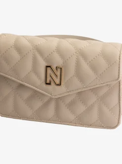 Gewatteerde schoudertas met N-logo