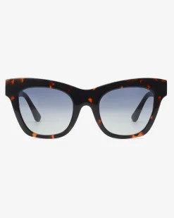 Grove cat-eye zonnebril met acetaat montuur