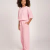 High rise broek met split