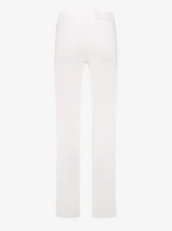 High rise jeans met knopen