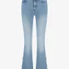 High waist jeans met knopen