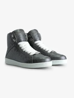 Hoge sneaker met glitters