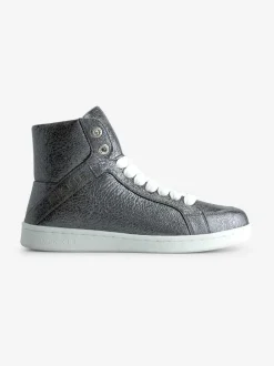 Hoge sneaker met glitters